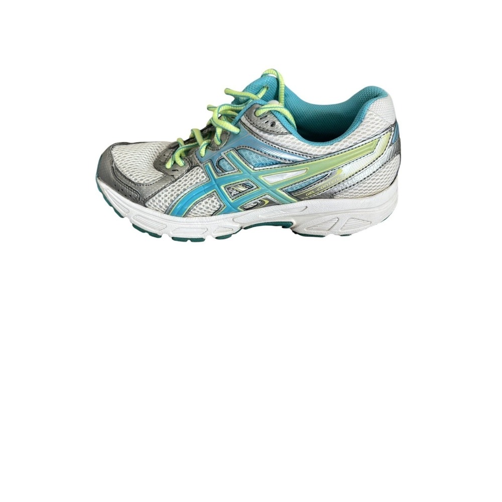 Used ASICS Women Gel Contend 2 Running Shoes Turquoise Lime Size 6.5 Good Cond - Picture 4 of 8